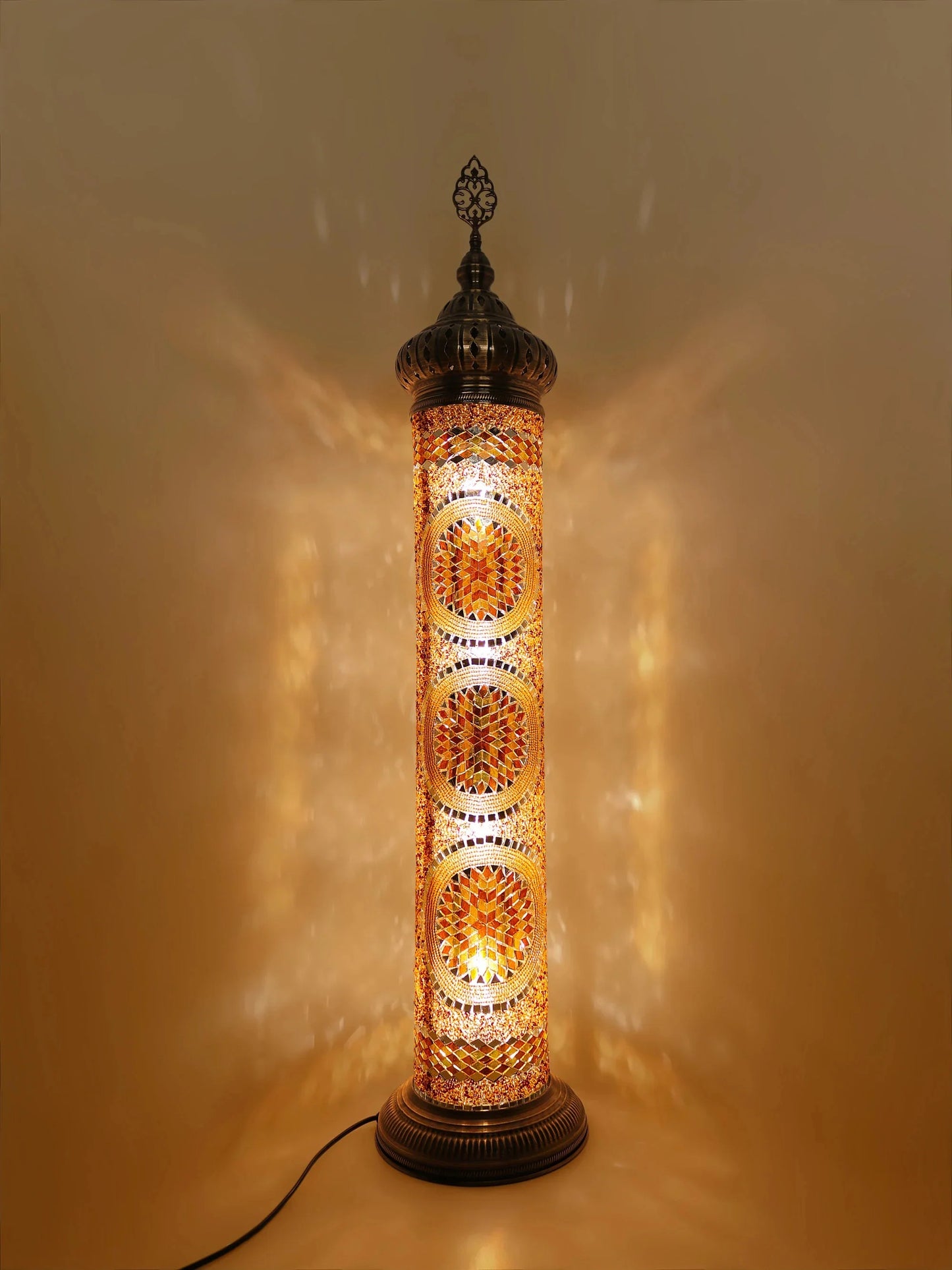 Colorful Stained Glass Standing Lamp