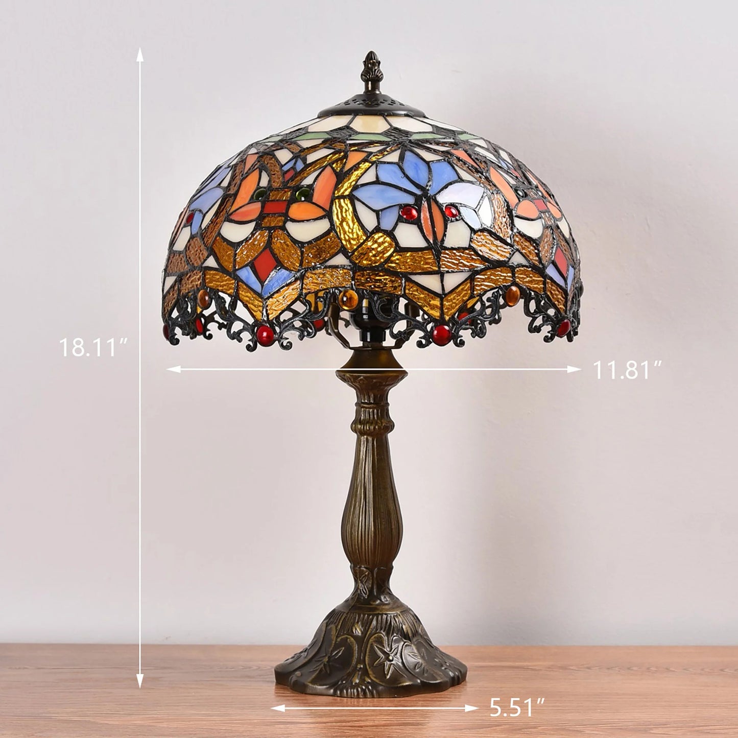 Tiffany Style Baroque Table Lamp