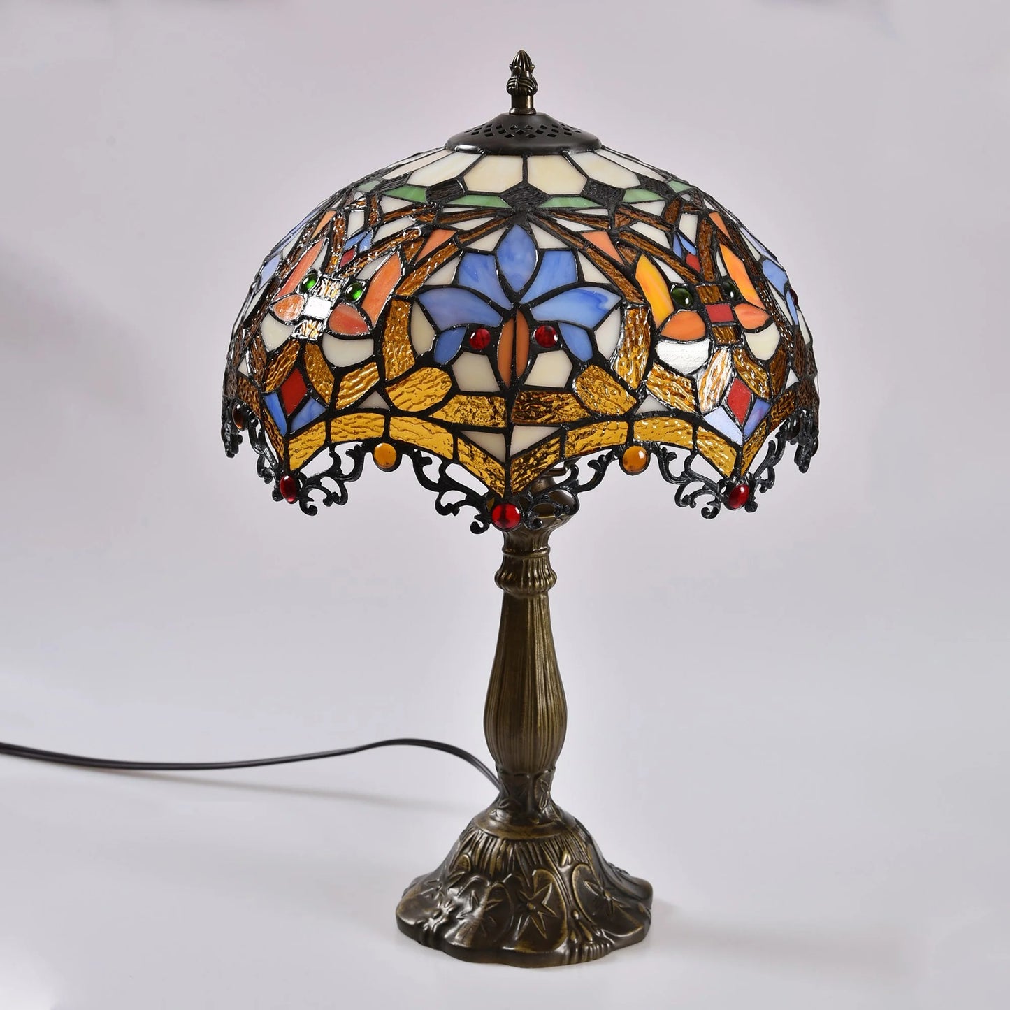 Tiffany Style Baroque Table Lamp