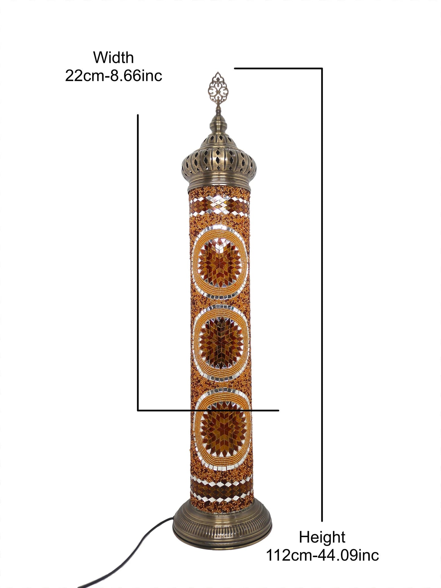 Colorful Stained Glass Standing Lamp