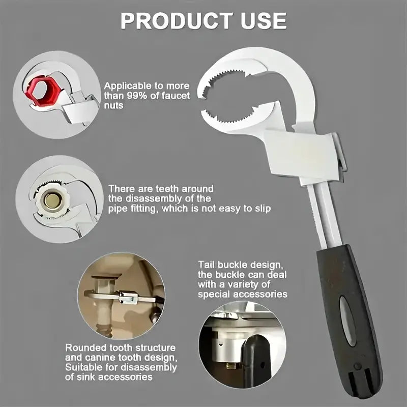 PCS Multi-Function Adjustable Wrench Set Multi-Function Maintenance Tool For