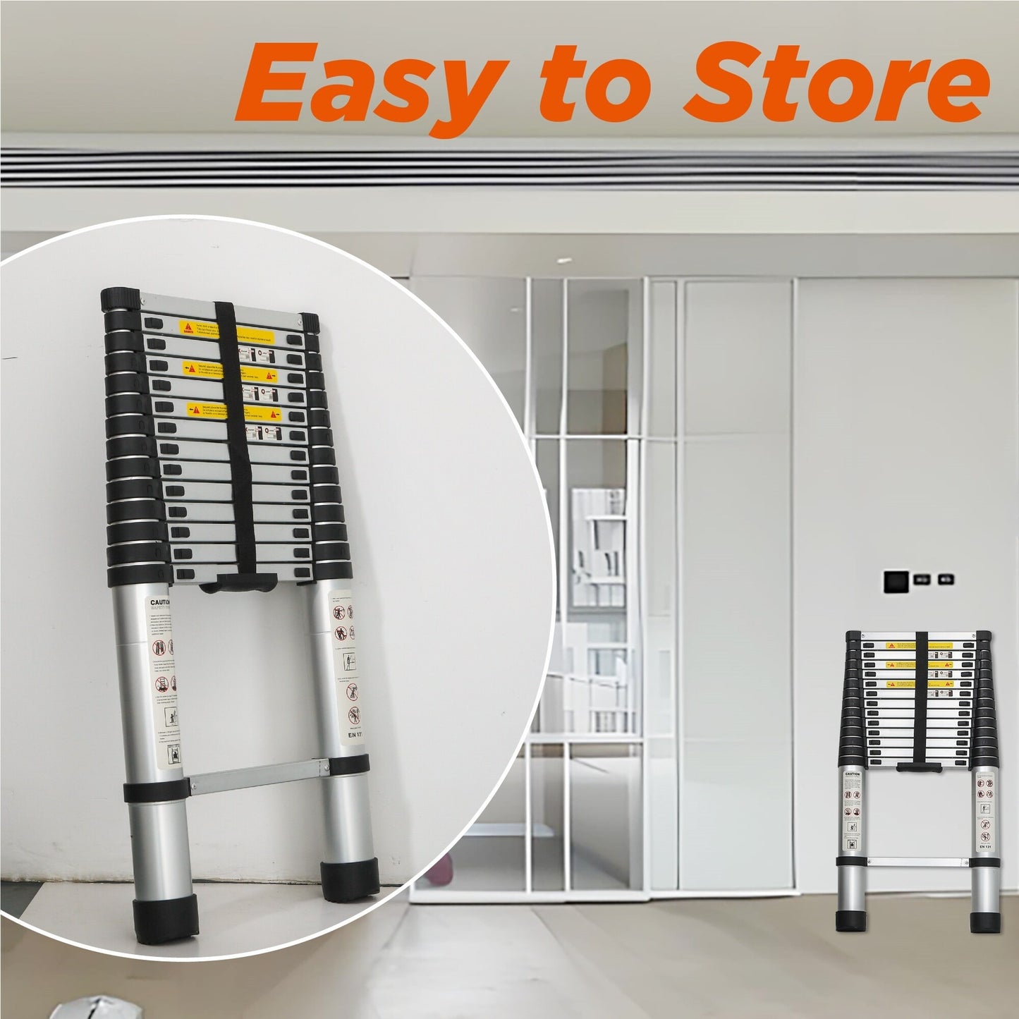 Portable Multi-Purpose Aluminum Telescopic Extension Ladder
