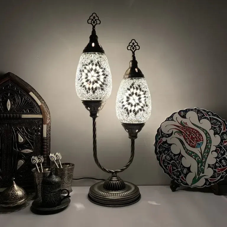 Handmade Turkish Table Lamp – Elegant Mosaic Design