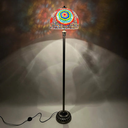 Mosaic Turkish Floor Lamps – Moroccan Bohemian Decor with Handcrafted Mosaic Glass