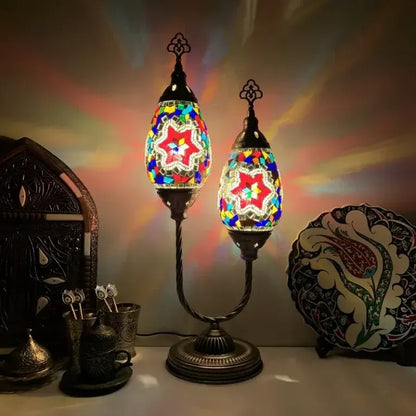 Handmade Turkish Table Lamp – Elegant Mosaic Design