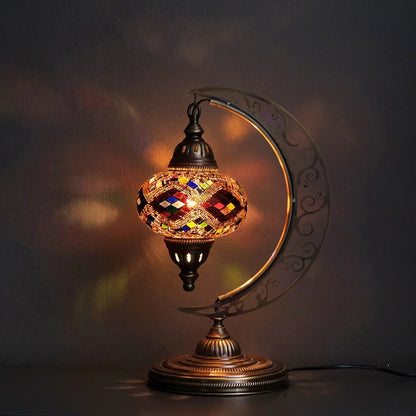 Mosaic Moon Lamp