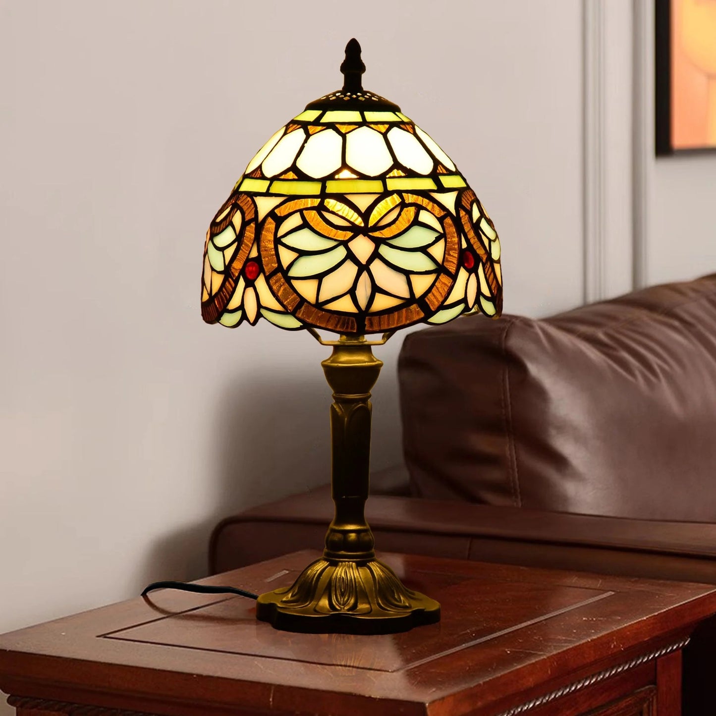 Tiffany Style Baroque Table Lamp - 2