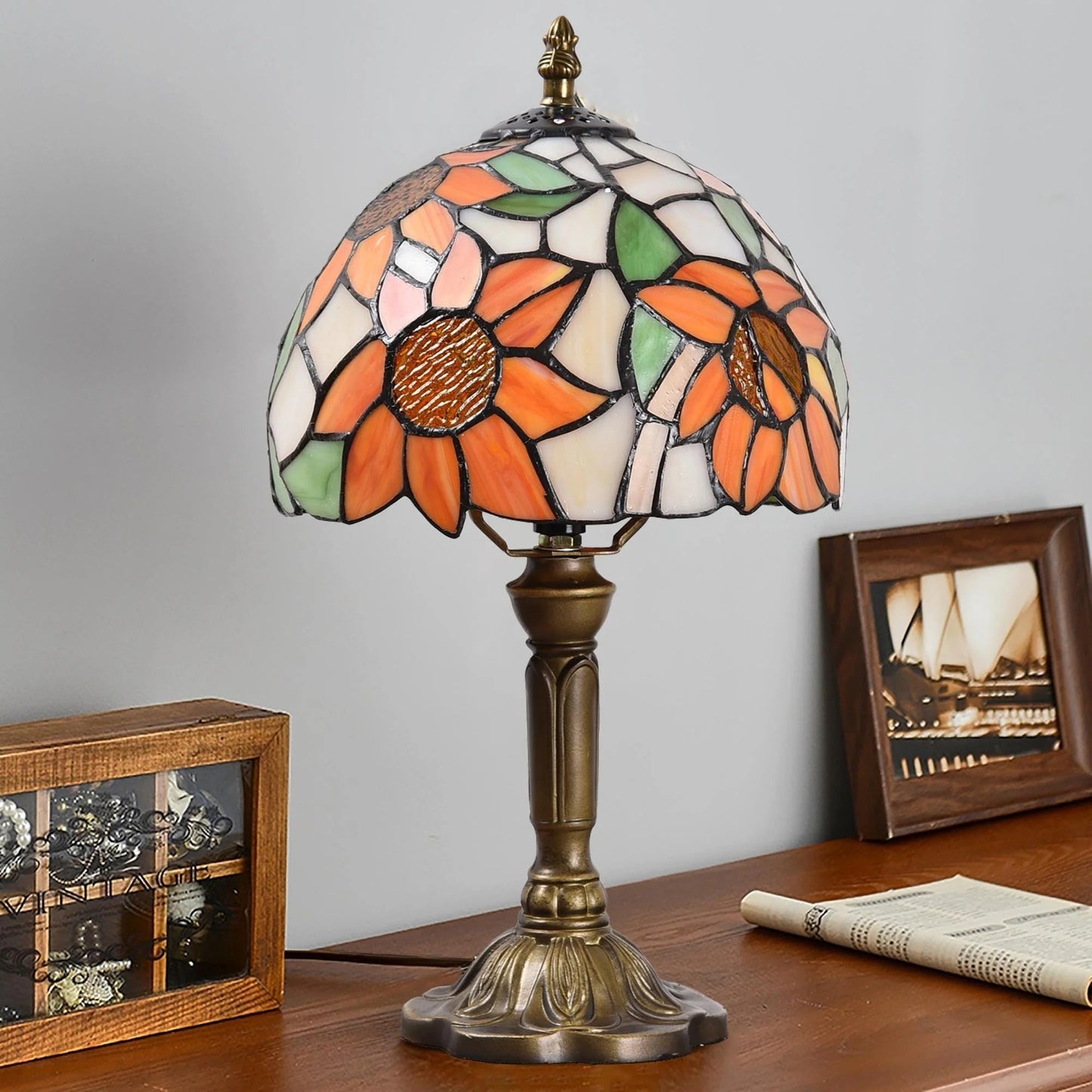 Tiffany Style Sunflower Table Lamp