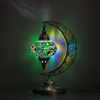 Mosaic Moon Lamp